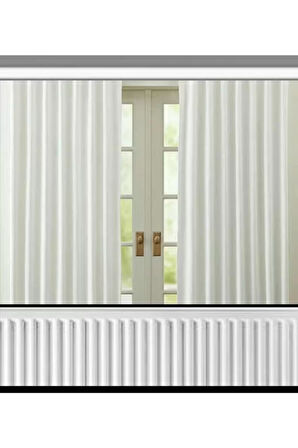 İSTANBUL PERDE/ Hazır güneşlik, ekru (kırık beyaz) renk, uzun boy