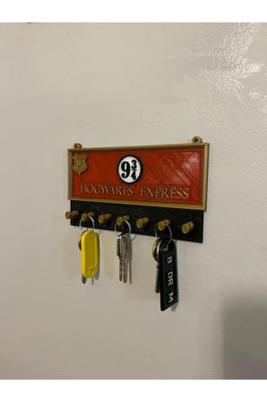 Hogwarts Anahtarlık harry, potter, 3d, baskı, dekorasyon, seri, diz