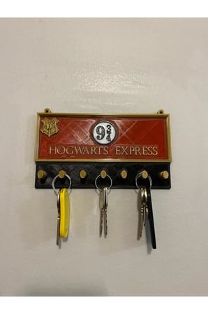 Hogwarts Anahtarlık harry, potter, 3d, baskı, dekorasyon, seri, diz