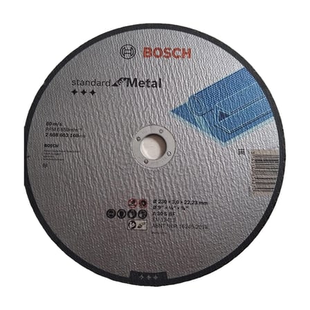 Metal Kesme Diski 230 x 1,9 mm Büyük Taşlama İçin