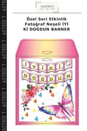 Özel Seri Etkinlik Fotoğraf Neşeli İYİ Kİ DOĞDUN BANNER