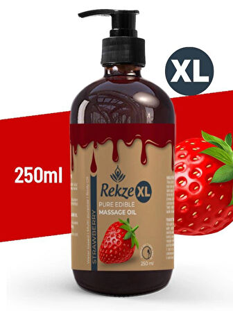 Rekze Masaj Yagı Çilek Arom Erotik Etkili Büyük Boy Vucut Çilekli 250 ml