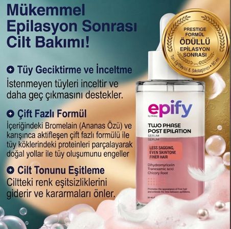 Dual Phase 'Teknolojisi Çift Fazlı Tüy Azaltıcı Serum 