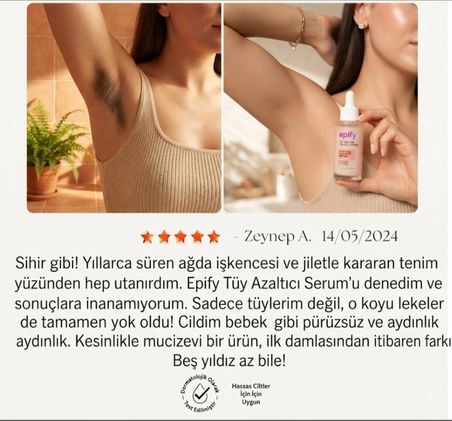 Dual Phase 'Teknolojisi Çift Fazlı Tüy Azaltıcı Serum 