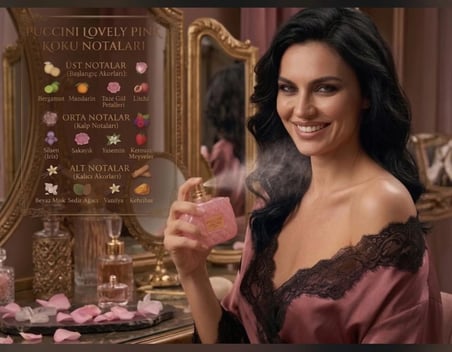 Puccini Lovely Pink Eau De Parfum 100 ml - Çekici ve Kalıcı Özel Seri Kadın Parfümü