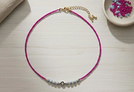 ESU BOHEM PEMBE KOLYE