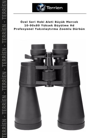 Özel Seri Hobi Aleti Büyük Mercek 10-90x80 Yüksek Büyütme Hd Profesyonel Yakınlaştırma Zoomlu Dürbün