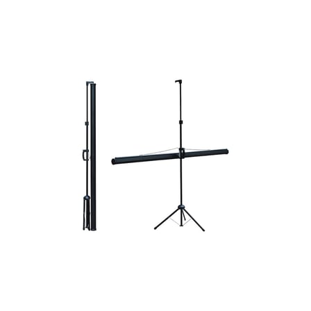 Codegen TX-24 TRIPOD PROJEKSİYON PERDESİ 240X200 (Arkası Siyah Fonlu - Taşınabi