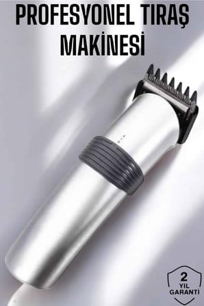 Erkeklere Özel Şarjlı Saç ve Sakal Kesme Tıraş Makinesi Seti
