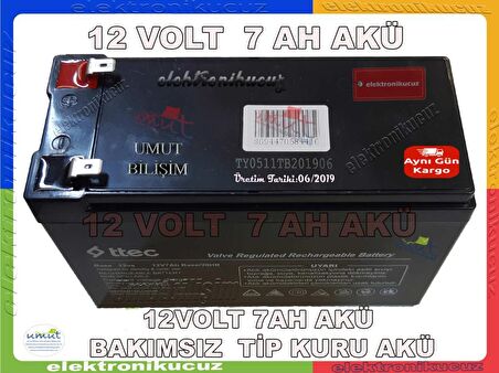 12V 7AH 12VOLT 7AMPER AKÜ 12 V 7 AH KURU BAKIMSIZ AKÜ , 12V 7AH / 20HR Kuru Akü (Oyuncak Araba Jeep Moto Tartı Terazi Ups Aküsü) ,12v akü kuru akü ups aküsü güvenlik kamerası asansör aküsü 12v 7ah akü ,AKÜLÜ ARABALAR İÇİN 12V 7Ah AKÜ 12 VOLT 7 AMPER