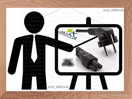 3 UÇLU KABLO 1.5mt 1,5 metre Laptop Notebook Adaptör İçin YONCA POWER 3LÜ UÇ ELEKTRİK POWER KABLOSU
