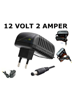 UmUt_12 VOLT 2 AMPER 12V 2A - Hiremco UYDU ADAPTERÜ TRAFO SMPS 24W Güçte