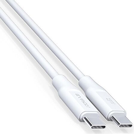 Syrox PD25T Type-C 25 Watt Hızlı Şarj Aleti Beyaz