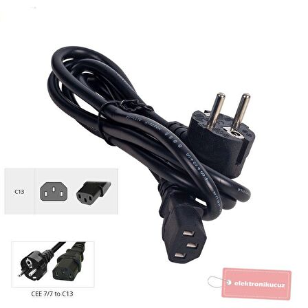 EU-07-Hp Laserjet P4014dn Model Uyumlu Yazıcı Printer Güç Kablosu (220V Ac Power Cord)-Bakınız