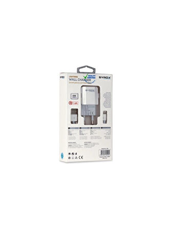 Apple Lightning Iphone Lightning1.6A Şarj Cihazı Iphone 8/8+/X/XS SYX-J46