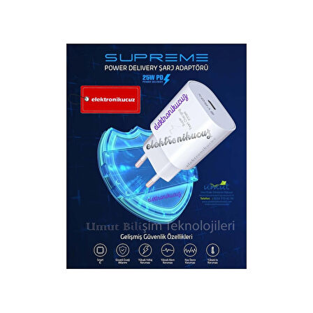 Samsung Galaxy A50S Uyumlu 25W Hızlı Şarj Cihazı Adaptör