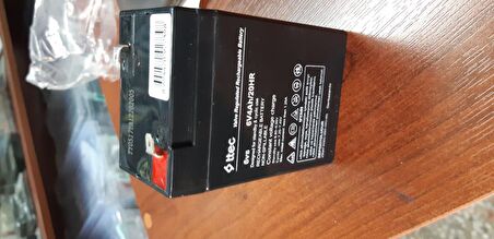 HHM - Ttec 6V 4Ah Bakımsız Kuru Akü 4 Amper 6 Volt Battery