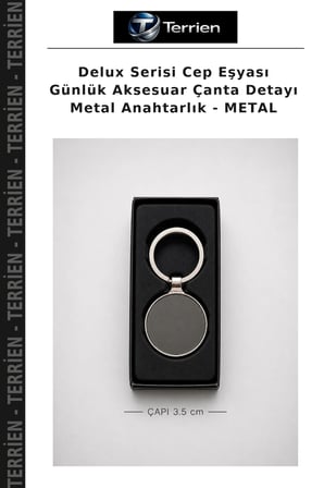 Delux Serisi Cep Eşyası Günlük Aksesuar Çanta Detayı Metal Anahtarlık - METAL