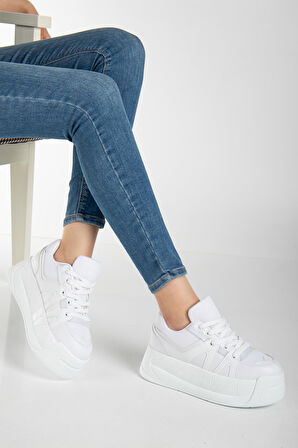 Suins Higher Model Kadın Yüksek Taban Spor Ayakkabı Sneaker 6 cm