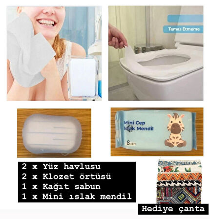 Taşınabilir Mini Hijyen ve Seyahat Seti, Mavi