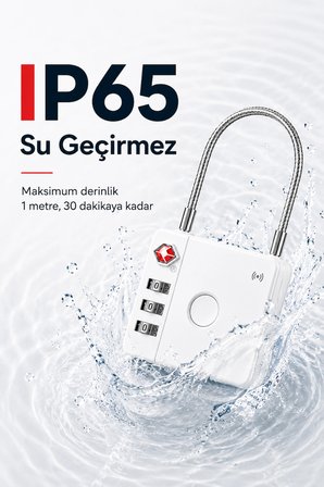 Hi Kilit iOS Android Uyumlu Akıllı Valiz Kilidi