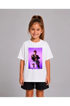 Kız Erkek Çocuk Manifest Hilal Poster Baskılı %100 Organik Pamuk Tshirt