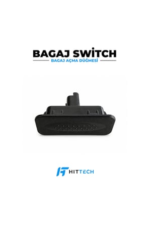 Renault Clio 3, Megane 3 ve Fluence Uyumlu Bagaj Açma Düğmesi Butonu Switch OEM 8200385515