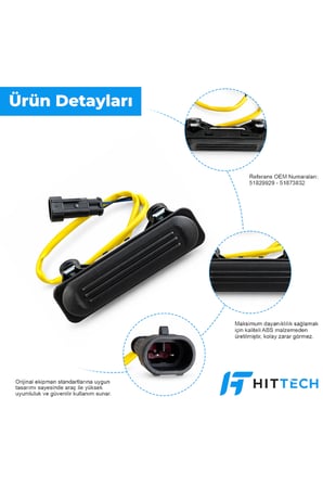 Fiat Doblo 3, Doblo 4, Combi ve Cargo Uyumlu Bagaj Açma Düğmesi Butonu Switch OEM 51829929 51873832