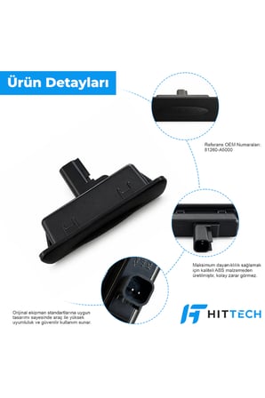Hyundai i30, Elantra ve Kia Ceed Uyumlu Bagaj Açma Düğmesi Butonu Switch OEM 81260-A500