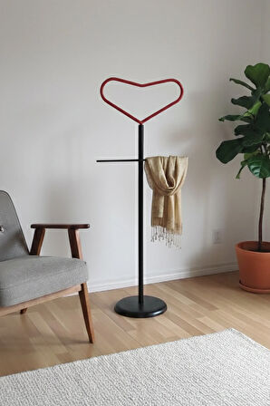 Rosaline Metal Kalp Figürlü Dilsiz Uşak - 45x115 cm | Elektrostatik Fırın Boyalı