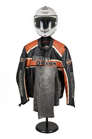 Biker Butler Kask Askılı Metal Dilsiz Uşak | Motosiklet Tutkunlarına Özel