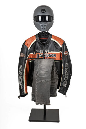 Biker Butler Kask Askılı Metal Dilsiz Uşak | Motosiklet Tutkunlarına Özel