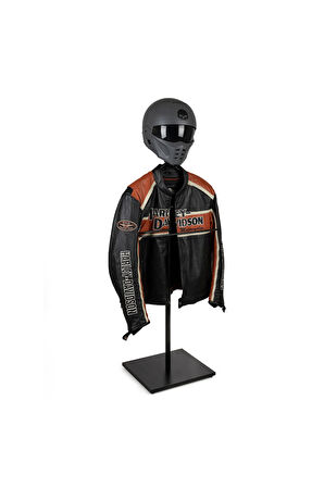 Biker Butler Kask Askılı Metal Dilsiz Uşak | Motosiklet Tutkunlarına Özel