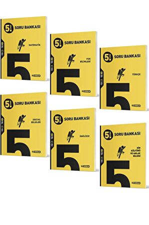 5. Sınıf Tüm Dersler Soru Bankası Seti (6 Kitap)
