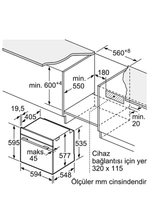 HJ852GYW0T 76 Lt Beyaz Ankastre Fırın
