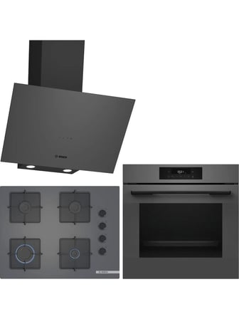 Bosch Antrasit Gri Ankastre Set HJG852YN0T-POP7C9P31O-DWK64PJ70T / Ocak 67 cm