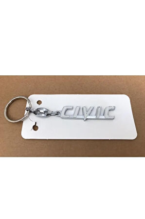 Honda Civic Fc5 Fd6 Fb7 Anahtarlık Metal Çift Yönlüdür 1 Adet Beyaz Renk