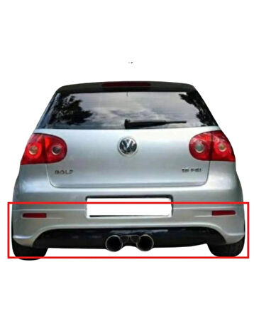  GOLF 5 R32 ARKA TAMPON EKİ (( BOYASIZ )) (( EGZOZLAR HARİÇ ))