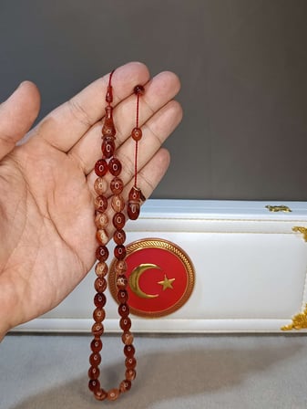SIKMA KEHRİBAR TESBİH ARPA KESİM USTA YAPIMI