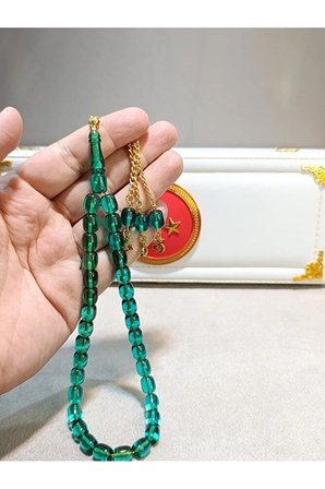 BLOK ZAR KEHRİBAR TESBİH KAPSÜL KESİM USTA YAPIMI