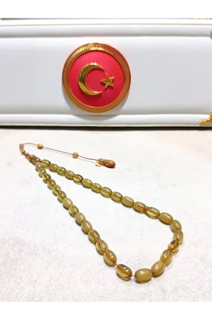 ATEŞ KEHRİBAR TESBİH USTA YAPIMI