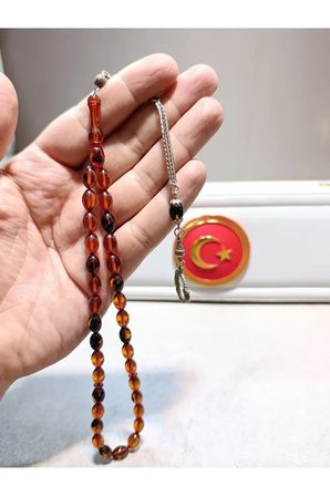 ATEŞ KEHRİBAR TESBİH USTA YAPIMI