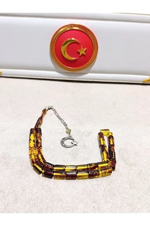 TOZ KEHRİBAR TESBİH DOMİNİK YANSIMALI