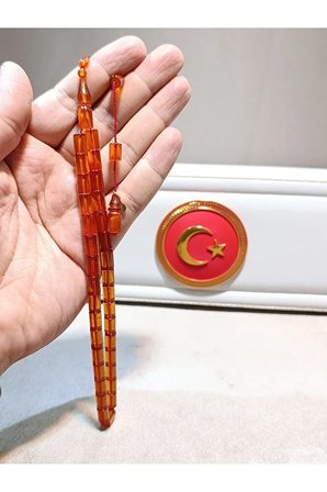 ATEŞ KEHRİBAR TESBİH USTA YAPIMI