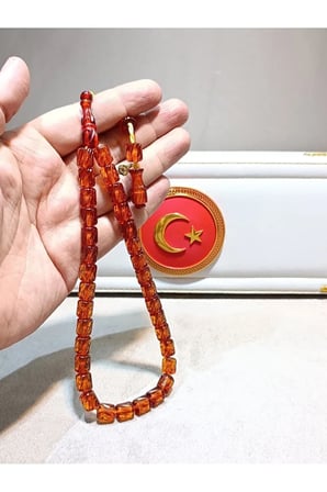 ATEŞ KEHRİBAR TESBİH USTA YAPIMI