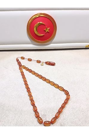 ATEŞ KEHRİBAR TESBİH USTA YAPIMI