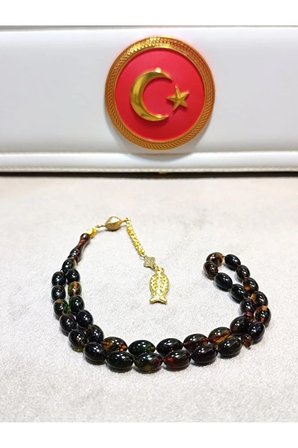 ATEŞ KEHRİBAR TESBİH USTA YAPIMI
