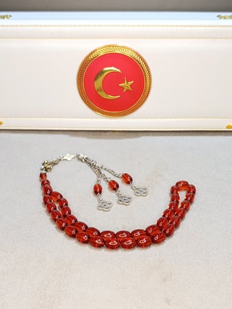 ATEŞ KEHRİBAR TESBİH USTA YAPIMI