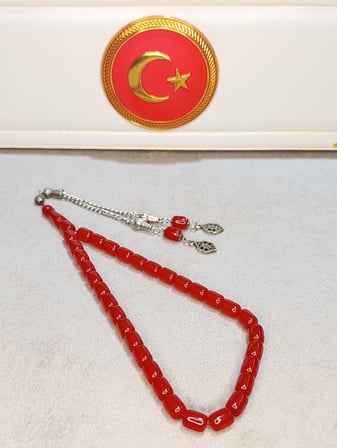 SIKMA KEHRİBAR TESBİH BUĞULU HAMUR USTA YAPIMI