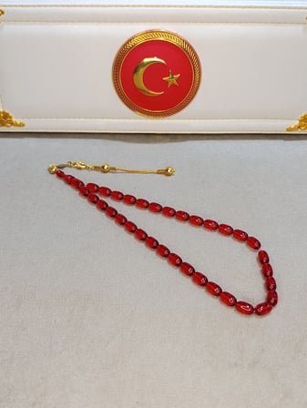 ATEŞ KEHRİBAR TESBİH USTA YAPIMI